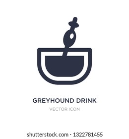 greyhound drink icon on white background. Simple element illustration from Drinks concept. greyhound drink sign icon symbol design.