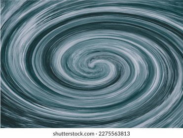 Greying Blue Circular Swirl Design Art. Swirl. Seamless Pattern. Geometry. Vector Illustration Graphic Design.