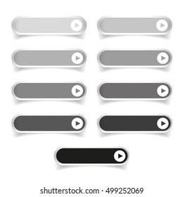 Greyscale long round buttons