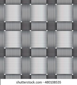 Greyscale Seamless Basketwork pattern.
Mask was used.