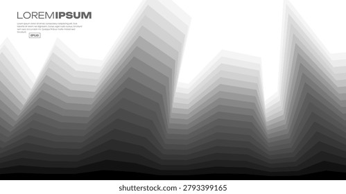 Greyscale spectrum line building structure background