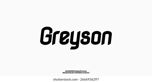 Greyson é uma fonte de exibição de sans geométrica arredondada com curvas amigáveis e uma inclinação sutil — ideal para logotipos, títulos, embalagens, sinalização e interface de usuário moderna.