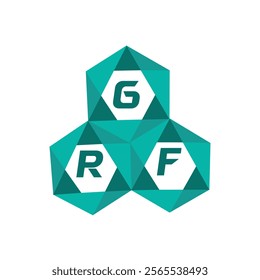 GRF creative minimalist letter logo. GRF unique vector initials alphabet letter logo design
