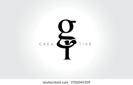 GRgr Elegant Serif Monogram Logo - Luxuriöses typografisches Kleinbuchstaben-Zeichen für modernes Branding