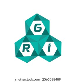 GRI creative minimalist letter logo. GRI unique vector initials alphabet letter logo design
