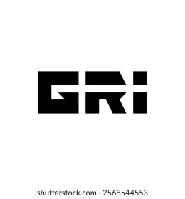 GRI Letter logo icon design elements