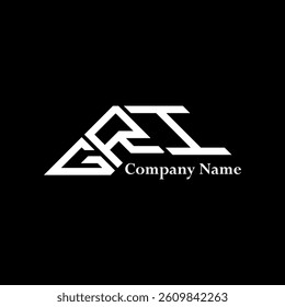 GRI logo design, GRI simple and modern logo. GRI luxurious alphabet design  