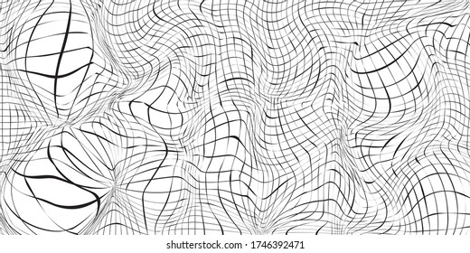 Grid abstract background. Black and white grid. eps 10