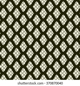 Grid. Abstract geometric background. Seamless vector pattern. Mesh with large cells at the front and a fine mesh in the background. Repeating pattern for modern design.