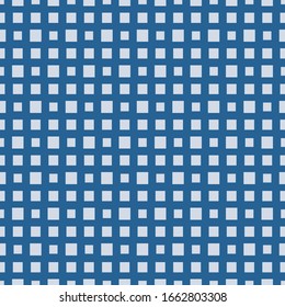 Diseño monocromático abstracto de rejilla sin problemas. Fondo vectorial sin fisuras. adorno azul. Diseño moderno gráfico. Diseño gráfico simple.