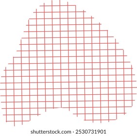 Grid Abstract Organic Shape Element