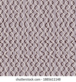 Grid background. Geometric seamless pattern with curved wavy lines. Rabitz grid. Minimal texture pattern.