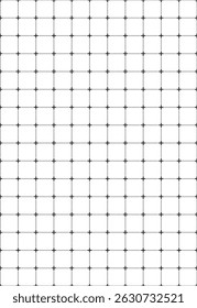 Grid background with lines and dots. Black grid for motion graphic, VFX tracking markers and video effects. Vector