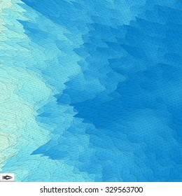 Grid Background. Mosaic. 3d Vector Illustration. Abstract Texture.
