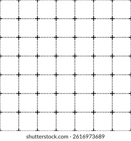 Grid background pattern with lines and dots. Grid for motion graphic markers. Vector