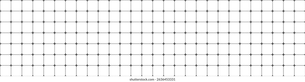 Grid background pattern with lines and dots. Grid for motion graphic markers. Vector