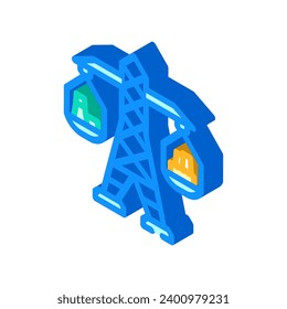 grid balancing energy isometric icon vector. grid balancing energy sign. isolated symbol illustration