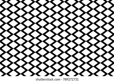 Grid - black and white vector pattern, Abstract geometric pattern