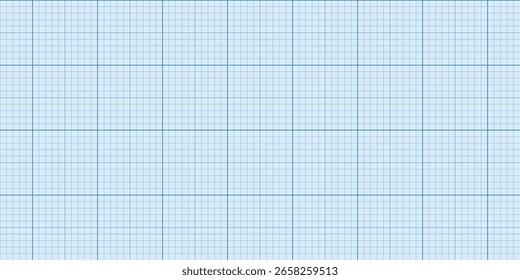 Grid for blueprint and measurement with engineering precision and technical geometry. Math paper or architecture layout by spacing and calibration. Clean schematic design.