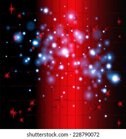 Grid bokeh red background 