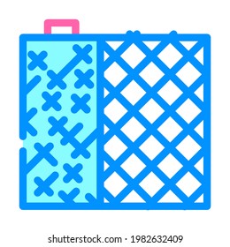 grid building material color icon vector. grid building material sign. isolated symbol illustration