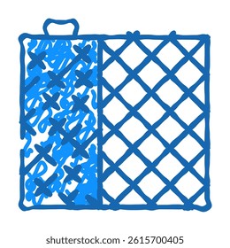 grid building material doodle icon sketch vector. grid building material sign. isolated symbol illustration