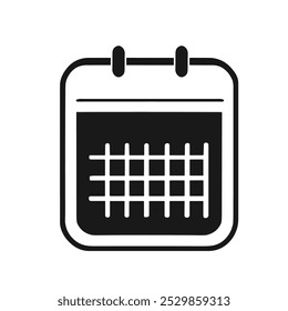 Grid Calendar Icon for Organizing Events and Appointments - Ideal for Office, Business, and Personal Planning