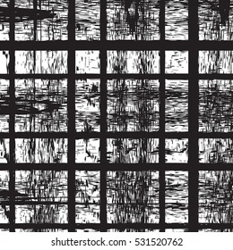 Grid Cell Mesh distress overlay texture for your design. EPS10 vector. 