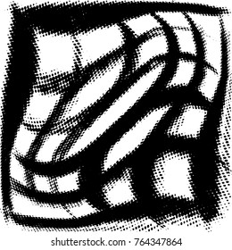 Grid Cell Mesh overlay distress texture for your design. EPS10 vector. 