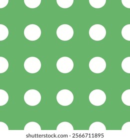 grid of circles minimalist green dot seamless patterns 