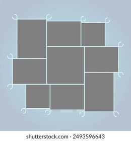 Grid collage pastel color elegant style