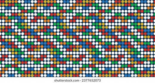 Grid of colored circles. For print, background, wallpaper, seamless surface, pillows, notebooks.