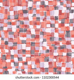 A grid consisting of rounded squares. Variegated colored texture. Seamless pattern. Camouflage.