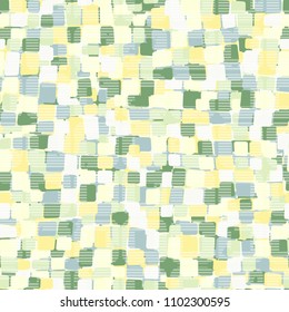 A grid consisting of rounded squares. Variegated colored texture. Seamless pattern. Camouflage.