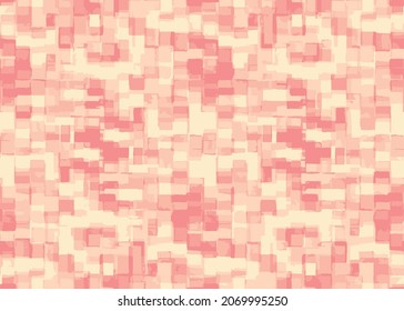 Una rejilla compuesta de cuadrados redondeados. Textura variada de color. Patrón sin foco. Camuflaje.fondo abstracto. mosaico anaranjado