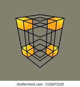 Grid Cube sign