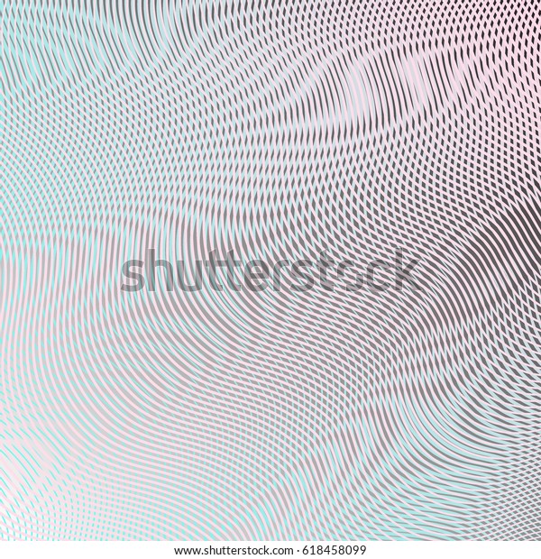 Grid Curves Vector Pattern Geometric Graphic Stock Vector Royalty