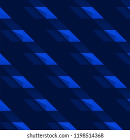 Grid Diamond Blue Triangle, Elegance Pattern
