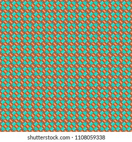 Grid digital paper, textile print, design. Vector repeated shapes and lines seamless background. Geometric seamless surface pattern design with retro gray, blue and red colors rhombuses ornament.
