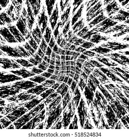 Grid distress diagonal overlay texture for your design. EPS10 vector. 