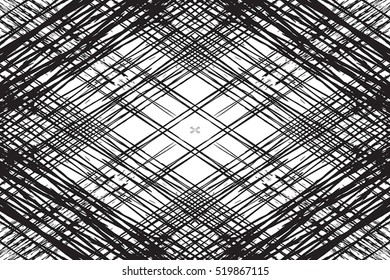 Grid distress diagonal overlay texture for your design. EPS10 vector. 