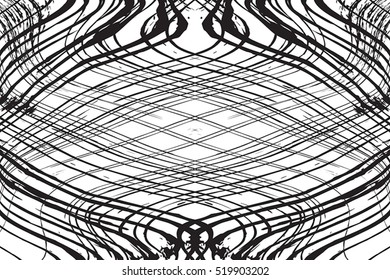 Grid distress diagonal overlay texture for your design. EPS10 vector. 