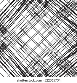 Grid distress diagonal overlay texture for your design. EPS10 vector. 