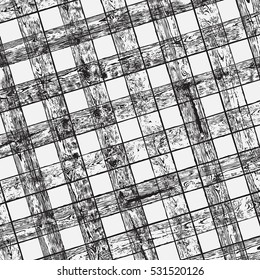 Grid distress diagonal overlay texture for your design. EPS10 vector. 