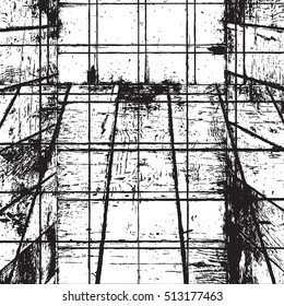 Grid distress overlay texture for your design. EPS10 vector. 