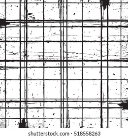Grid distress overlay texture for your design. EPS10 vector. 