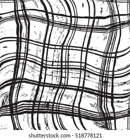 Grid distress overlay texture for your design. EPS10 vector. 