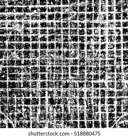 Grid distress overlay texture for your design. EPS10 vector. 