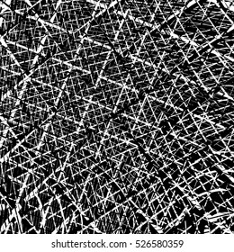 Grid distress overlay texture for your design. EPS10 vector. 