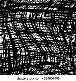 Grid distress overlay wavy  texture for your design. EPS10 vector. 